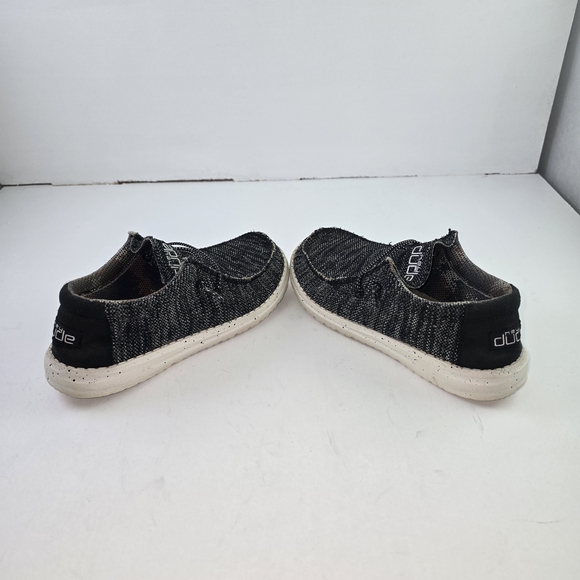 Hey Dude Kids Black and White Sneakers - Picture 3 of 5